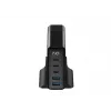 HAVIT Carregador de viagem UCLE004 EU 140W Cinco portas GaN Preto