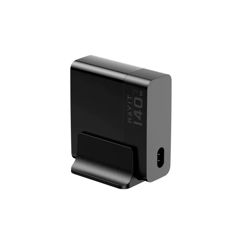 HAVIT Carregador de viagem UCLE004 EU 140W Cinco portas GaN Preto