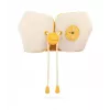 Massageador de pescoço Havit NM1702 amarelo massagem de amassamento a pilhas