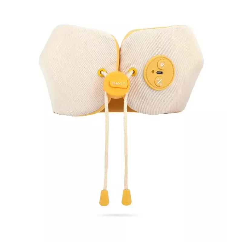 Massageador de pescoço Havit NM1702 amarelo massagem de amassamento a pilhas