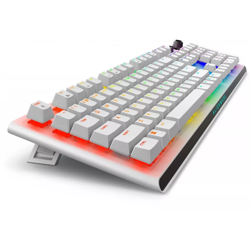 Dell | Alienware Tri-Mode AW920K | Teclado gaming sem fios | Sem fios | Iluminação LED RGB | US | Bluetooth | Lunar Light | Teclado numérico | CHERRY MX Red | Ligação sem fios