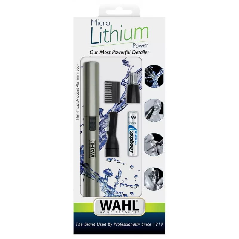 Aparador de pelos do ouvido, nariz e sobrancelhas Wahl 5640-1016 Micro Lithium