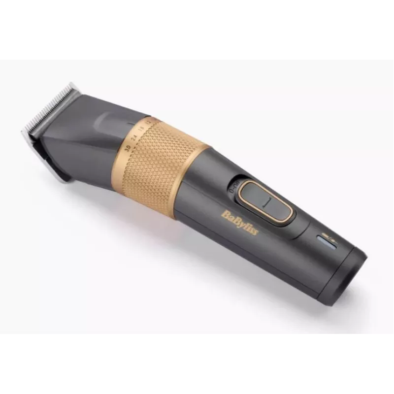 Aparador de cabelo BaByliss E987E Gold Granite – bateria Li-Ion recarregável, 8 níveis de comprimento, 0,6 mm – 28 mm, à prova de água