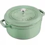 Panela de ferro fundido redonda Staub 5,2 L, menta – La Cocotte 26 cm