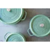 Panela de ferro fundido redonda Staub 5,2 L, menta – La Cocotte 26 cm