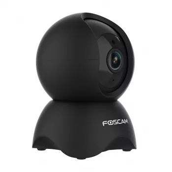 Câmara de segurança IP Foscam X5, formato lâmpada, 5 MP (2560×1920), Wi‑Fi & Ethernet, MicroSD até 256 GB, rotação/inclinação 360°, zoom digital 6x, visão noturna 8 m