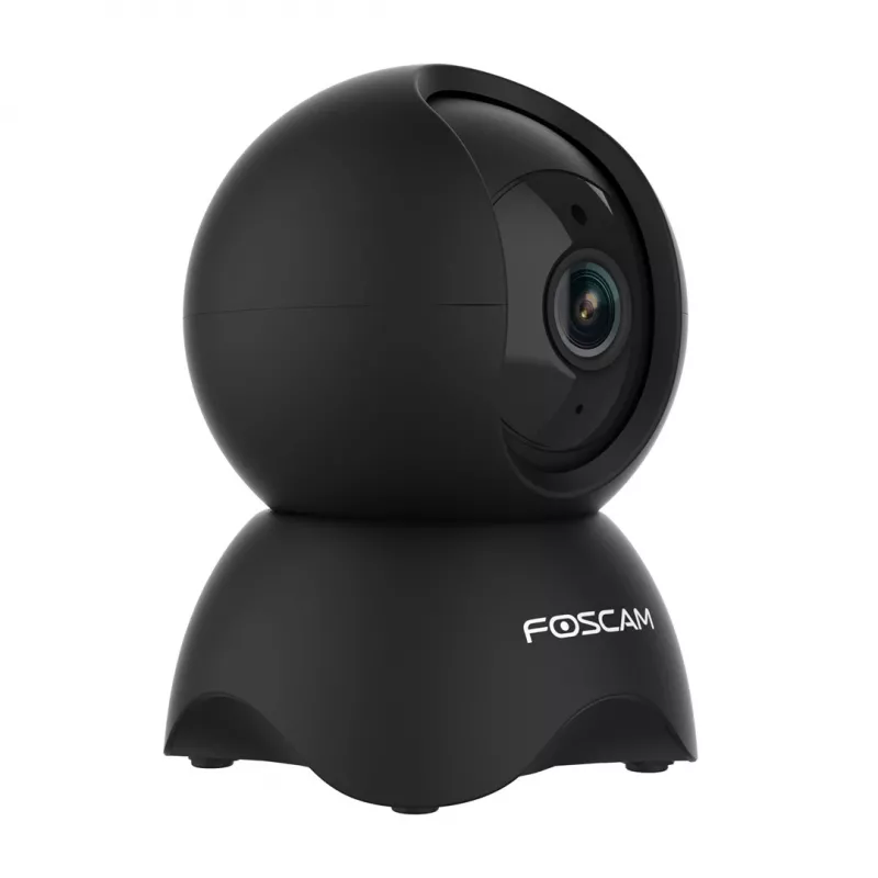 Câmara de segurança IP Foscam X5, formato lâmpada, 5 MP (2560×1920), Wi‑Fi & Ethernet, MicroSD até 256 GB, rotação/inclinação 360°, zoom digital 6x, visão noturna 8 m