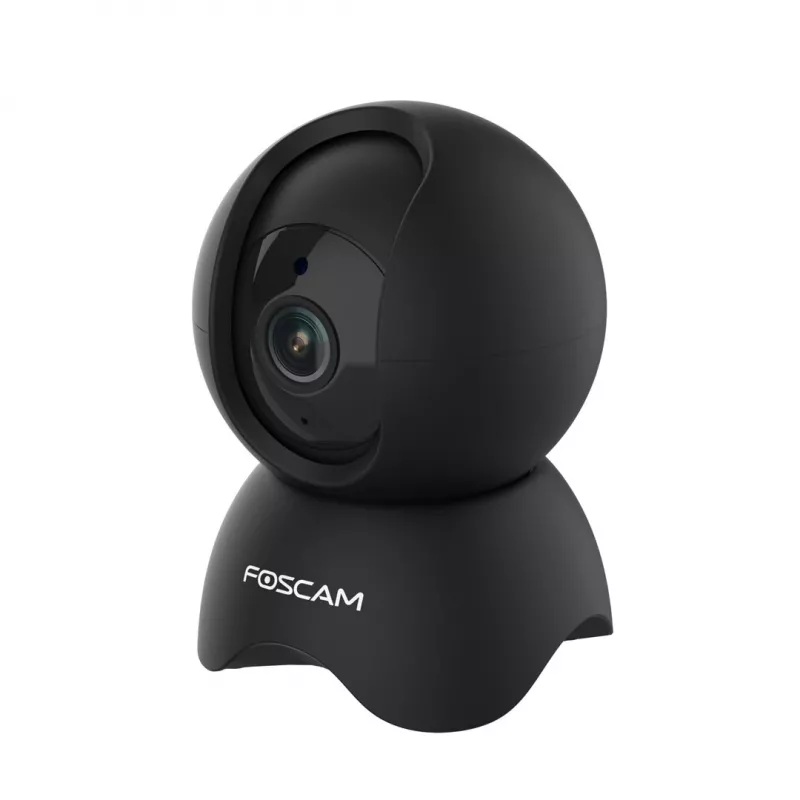 Câmara de segurança IP Foscam X5, formato lâmpada, 5 MP (2560×1920), Wi‑Fi & Ethernet, MicroSD até 256 GB, rotação/inclinação 360°, zoom digital 6x, visão noturna 8 m