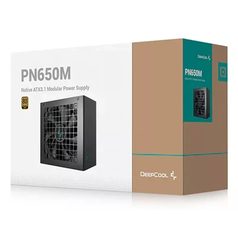 Fonte de alimentação DeepCool PN650M 650 W 20+4 pin ATX ATX preto