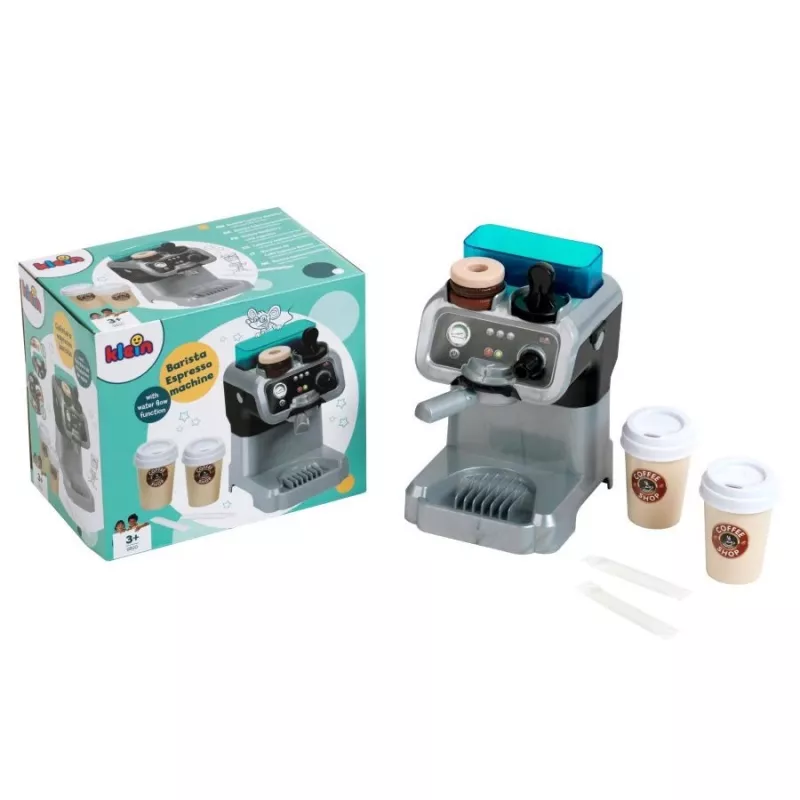 Máquina de café expresso KLEIN 9510 design compacto, máquina de café expresso de brincar para crianças