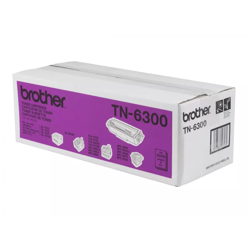 Brother TN-6300 cartucho de toner, preto, 3000 páginas