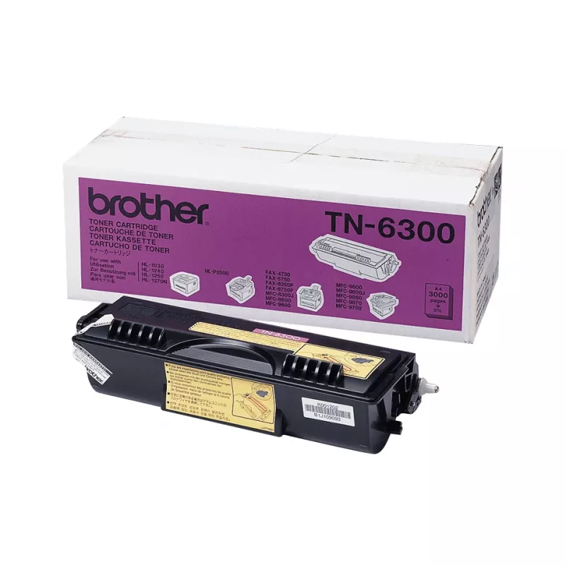 Brother TN-6300 cartucho de toner, preto, 3000 páginas