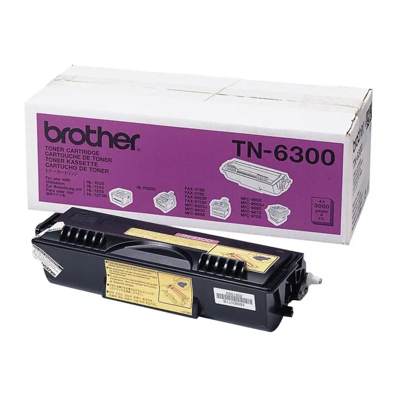 Brother TN-6300 cartucho de toner, preto, 3000 páginas