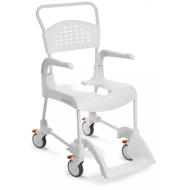 Cadeira de rodas medpunkt ETAC Clean 55 cm com 2 travões e função de sanita