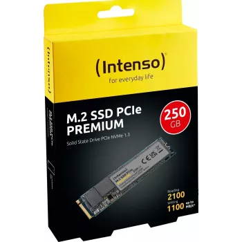 Intenso PREMIUM - SSD - 250 GB - interno - M.2 2280 - PCI Express 3.0 x4 (NVMe) (3835440)
