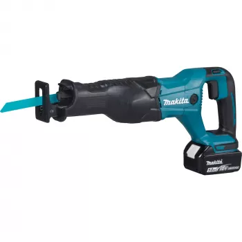 Serra sabre a bateria DJR186RT, 18 Volt, serra sabre azul/preto, bateria de iões de lítio 5,0 Ah