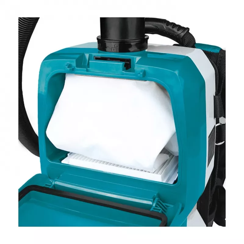 Aspirador de mochila a bateria DVC265ZXU azul/preto, sem bateria e carregador