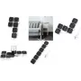LogiLink 5 tomadas 15m preto-branco