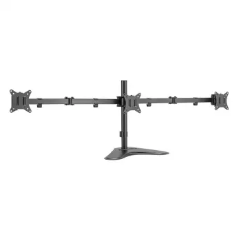 Suporte para três monitores LOGILINK BP0174 17-27 polegadas, comprimento do braço 658 mm cada, com suporte para smartphone, alumínio