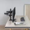 Suporte para três monitores LOGILINK BP0174 17-27 polegadas, comprimento do braço 658 mm cada, com suporte para smartphone, alumínio
