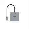 Adaptador de cabo de vídeo UNITEK V1404A 0,15 m USB Type-C 2 x DisplayPort