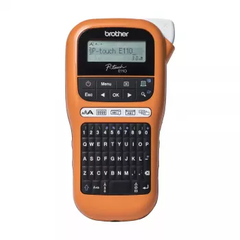 Impressora de etiquetas Brother PT-E110VP transferência térmica cor 180 x 180 DPI 20 mm/s TZe QWERTY