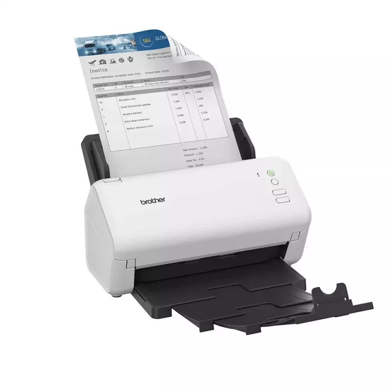 Digitalizador com ADF Brother ADS-4100 600 x 600 DPI A4 Preto Branco
