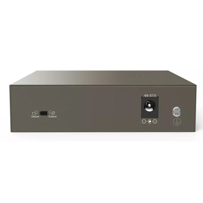 Tenda TEF1105-4-63W Comutador de rede não gerido Fast Ethernet (10/100) Power over Ethernet (PoE) Secretária/Montagem na parede Cinzento