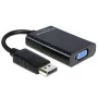 Adaptador Delock ficha DisplayPort > conector fêmea VGA 15 pinos - adaptador DisplayPort - DisplayPort (M)