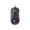 Rato gaming Havit MS1038 preto ambidestro USB 8000 DPI 7 botões