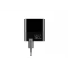 Carregador HAVIT UCLE001 EU GaN três portas 30 W preto — carregador USB compacto com 3 ligações