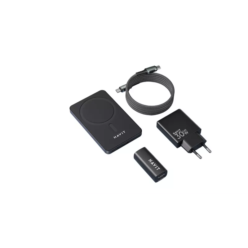 Conjunto de carregamento HAVIT 2024 conjunto de oferta EU – conjunto de carregamento multifunções para dispositivos portáteis