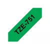 Brother TZe 751 - fita laminada - preto sobre verde - rolo (2,4 cm x 8 m) - 1 rolo(s) - para P-Touch PT-2420, 2430, 2450, 2460, 2470, 2480, 2700, 2