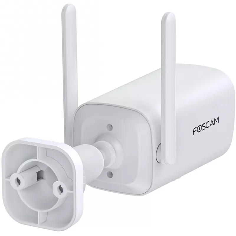 Foscam BP4 câmara de segurança sem fios alimentada a energia solar, 4 MP (2560 x 1440), branco