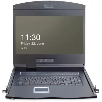 Consola modular Digitus DS-72211 com TFT 19 polegadas e touchpad