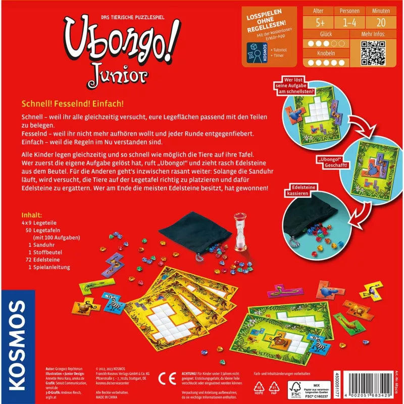 Ubongo Junior, jogo de tabuleiro