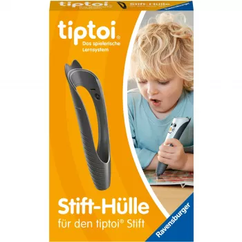 tiptoi pin-Case para trocar em preto, capa de proteção preta