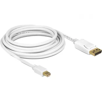 Cabo DisplayPort DeLOCK 83483 Mini DisplayPort 3 m branco