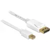 Cabo DisplayPort DeLOCK 83483 Mini DisplayPort 3 m branco