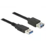 Cabo USB DeLOCK 85056 USB 3.2 Gen 1 2m USB A preto