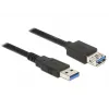 Cabo USB DeLOCK 85056 USB 3.2 Gen 1 2m USB A preto