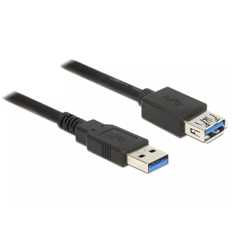 Cabo USB DeLOCK 85056 USB 3.2 Gen 1 2m USB A preto