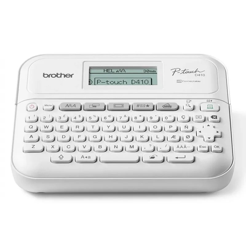 Brother PT-D410VP impressora de etiquetas ZINK (Zero-Ink) 180 x 180 DPI com fios TZe QWERTZ