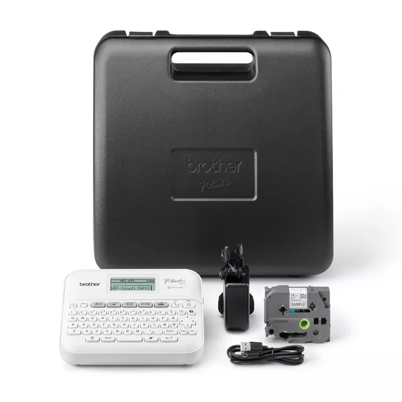Brother PT-D410VP impressora de etiquetas ZINK (Zero-Ink) 180 x 180 DPI com fios TZe QWERTZ