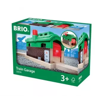 Acessório para comboios elétricos BRIO garagem de comboios