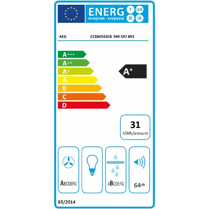 Placa de indução AEG CCE84543CB, 4 zonas de cozedura, controlo tátil