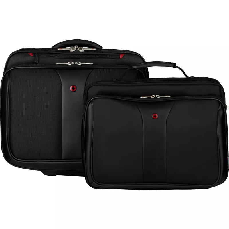 Wenger Patriot conjunto de trolley de negócios de 2 peças - preto