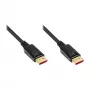 Cabo de ligação DisplayPort 1.4, 8K / UHD-2 @60Hz, contactos banhados a ouro, CU, preto, 5m, Good Connections® (4814-050S)