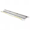 Patch panel 48,30cm (19) Cat. 6A, 24 portas, 0,5 U, STP blindado, abertura sem ferramentas, branco puro (RAL9010), Go (GC-N0143)