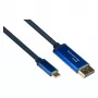 Alcasa 4812-CSF010B Cabo adaptador USB-C - 1 m - USB Type-C - DisplayPort - macho - macho - reto (4812-CSF010B)
